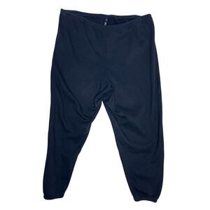 SKIMS Fleece Jogger Sweatpants Black Size 3X Drawstring Waist Cozy Lounge